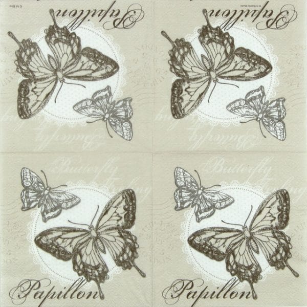 Paper Napkin - Butterfly Feeling sand
