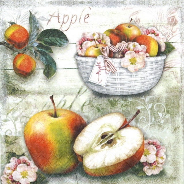 Paper Napkin - Apple Basket