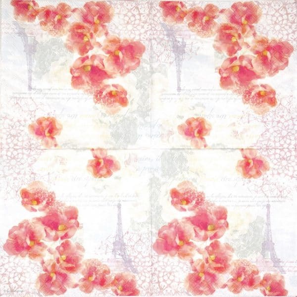 Single Decoupage Napkin - Tinted Dreams