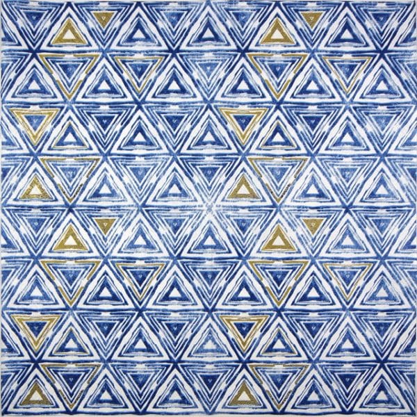 Paper Napkin - Triangles blue - Image 2