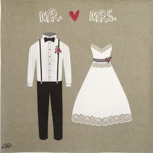 Lunch Napkins (20) - Mrs. & Mrs. linen