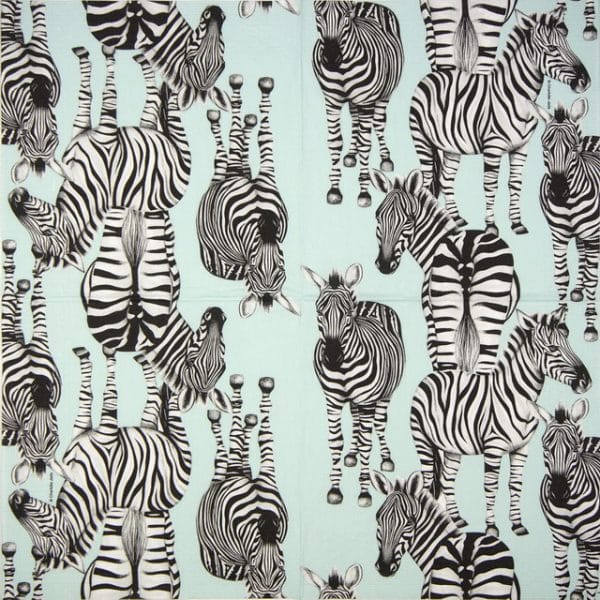 Paper Napkin - Charlotte Jade: Zebras