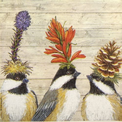 Paper Napkin - Vicki Sawyer: The Chickadee Sisters