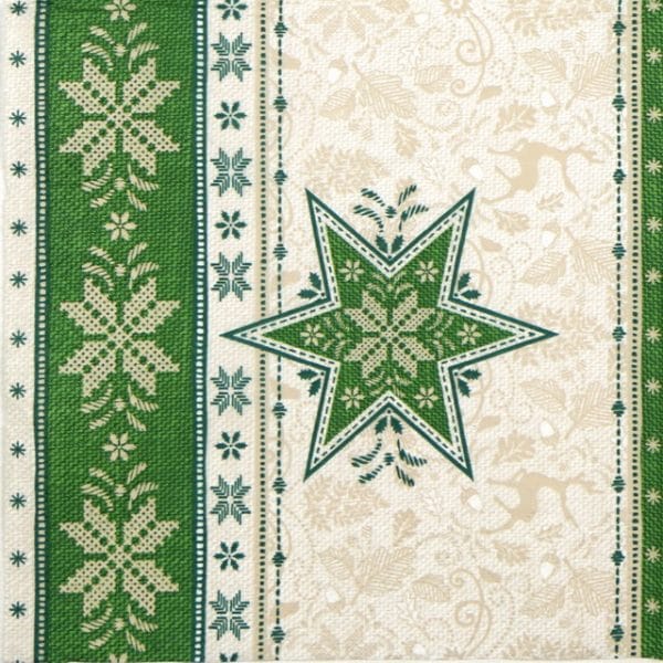 Paper Napkin - Hivernale green