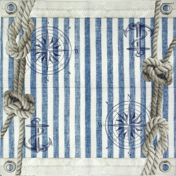 Paper Napkin – Compass & Rope Ambiente_12510005