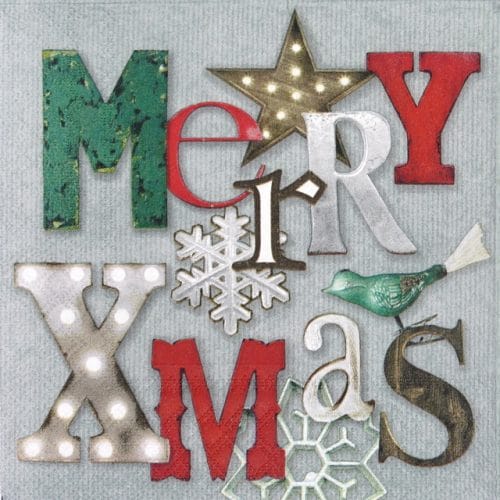 Lunch Napkins (20) - Shining X-Mas