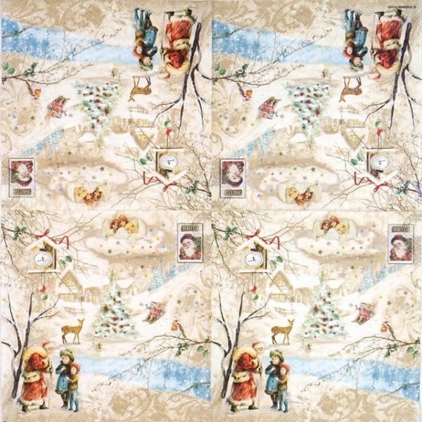 Lunch Napkins (20) -  Winter Wonderland - Image 2