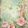 Rice Paper - Roses garden with fence - DFSA4450 - Stamperia