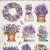 Rice Paper - Lavender vase - DFSA4456 - Stamperia