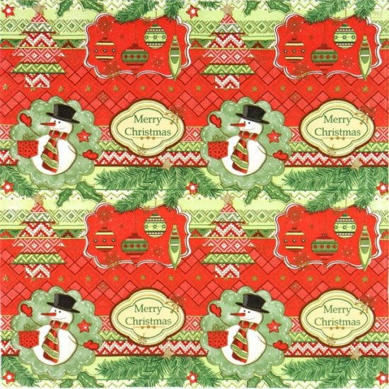Paper Napkin Merry Christmas Napkin Shop