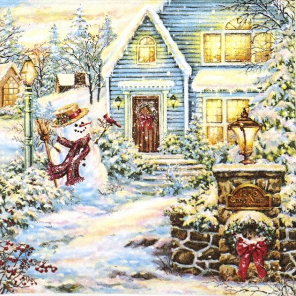 Paper Napkin - Christmas Evening