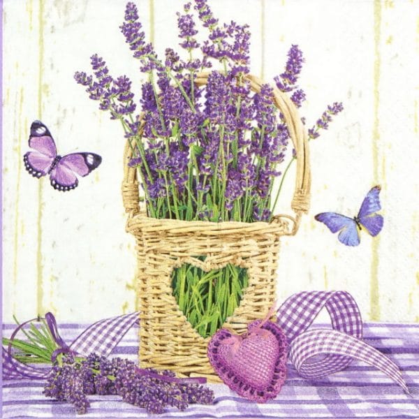 Lunch Napkins (20) - Lavender in Pot