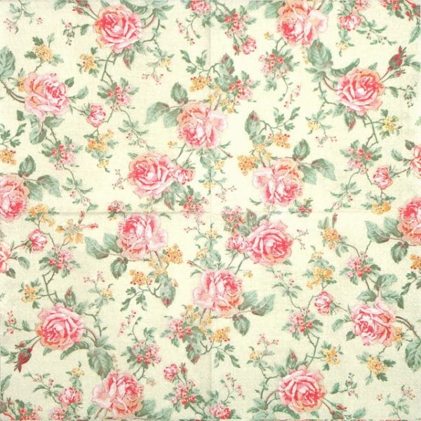 Lunch Napkins (20) - English Style Roses