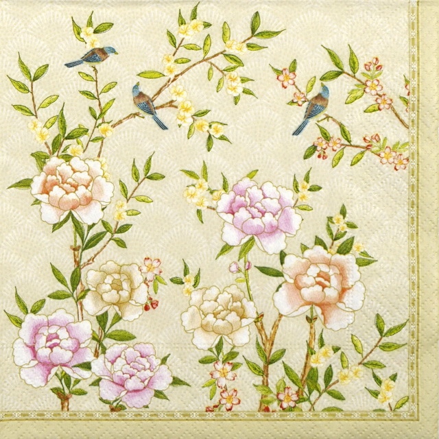 Paper Napkin - Palace Garden Fresco