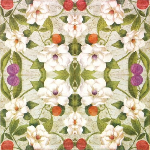 Paper Napkin - Magnolia Flower