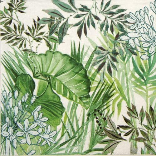 Paper Napkin - Tropical Plants