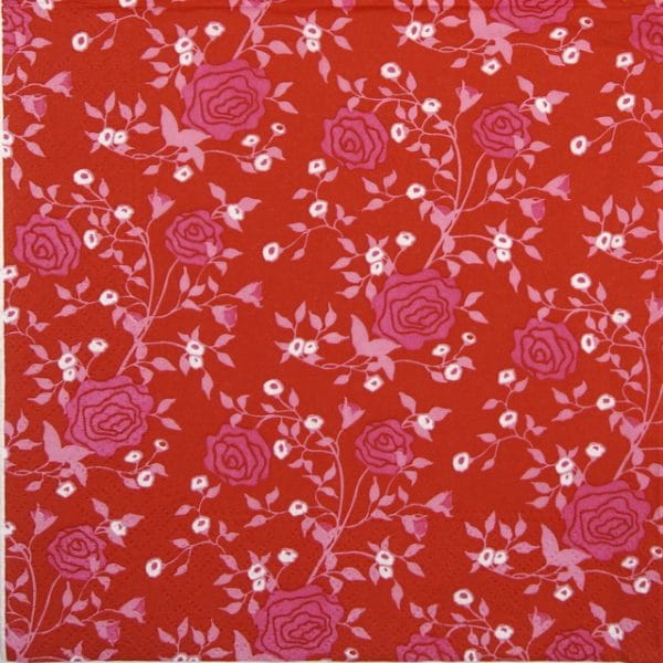 Paper Napkin - Rosy Allover