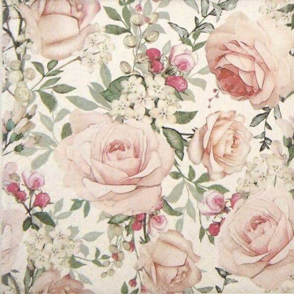 Single Decoupage Napkin - Gorgeous Roses
