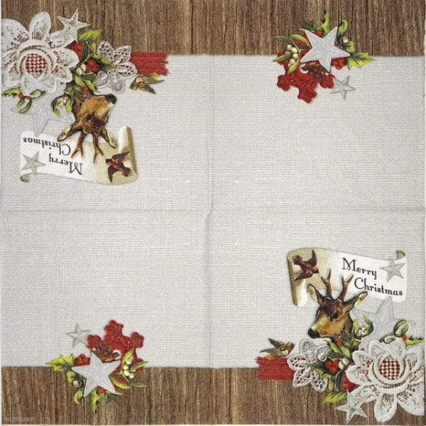 Lunch Napkins (20) - Deer Collage