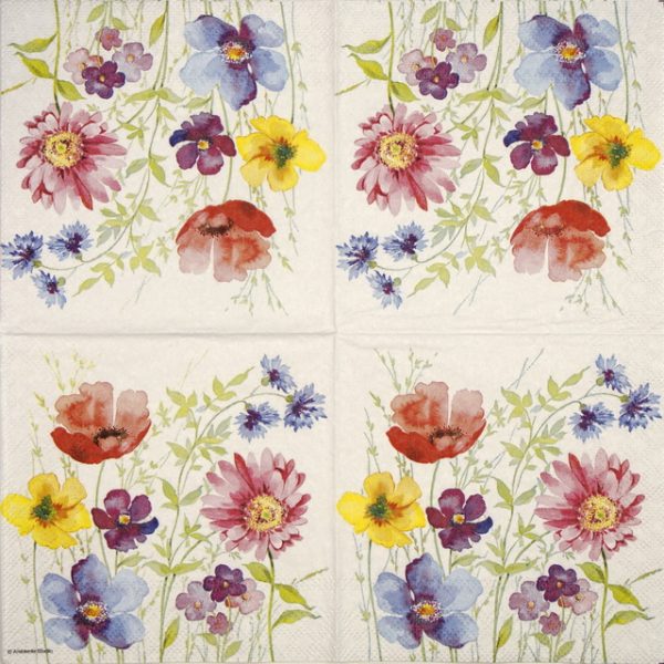 Lunch Napkins (20) - Aquarell Meadow