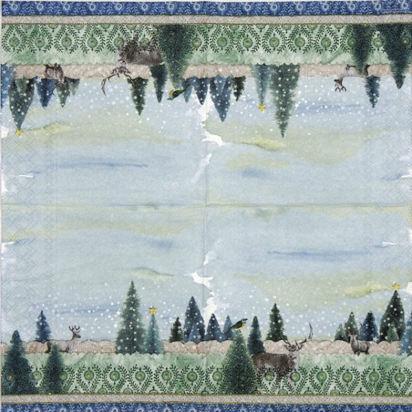 Lunch Napkins (20) - Deer Winter Scene