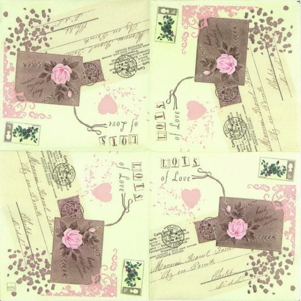 Paper Napkin - Love Letter - Image 2