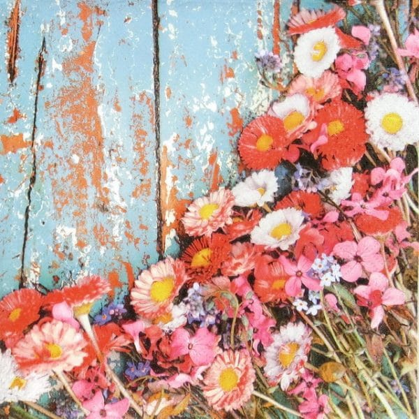 Paper Napkin - Shabby Chic Daisies