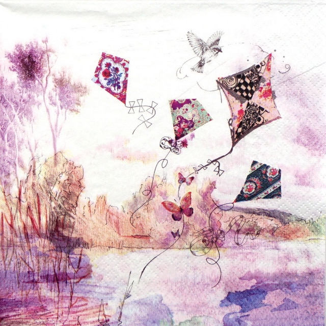 Paper Napkin - Abstract Kites