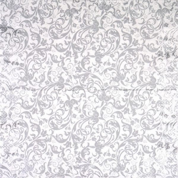 Lunch Napkins (20) - Arabesque Silver