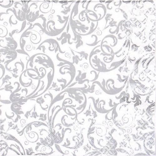 Lunch Napkins (20) - Arabesque Silver