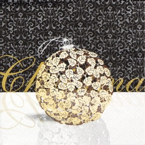 Paper Napkin - Glamorous Ball Gold