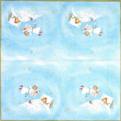 Paper Napkin - Dreaming of Christmas Blue