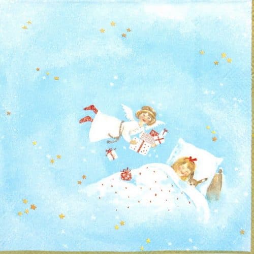 Paper Napkin - Dreaming of Christmas Blue