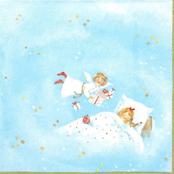 Paper Napkin - Dreaming of Christmas Blue