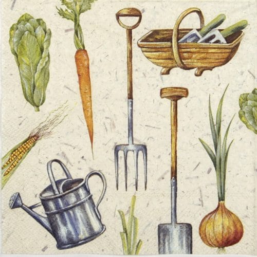 Paper Napkin - I love Gardening