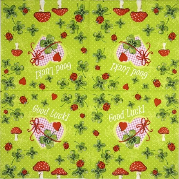 Lunch Napkins (20) - Good Luck - Image 2