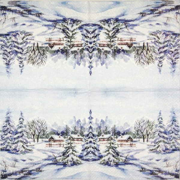 Paper Napkin - Winter Village - Image 2
