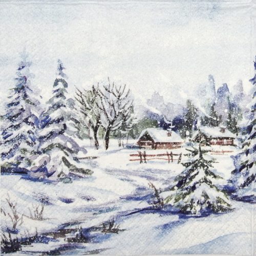 Paper Napkin - Winter Village