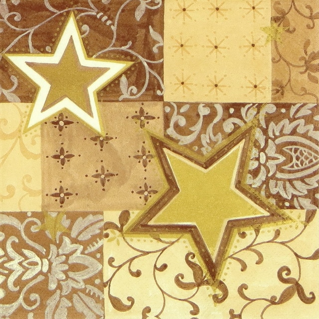 Paper Napkin - Christmas Stars and Shapes