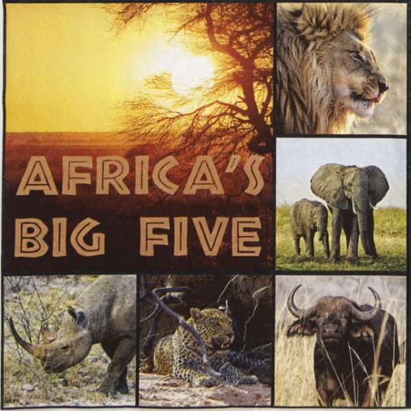 Paper Napkin - Africa big five