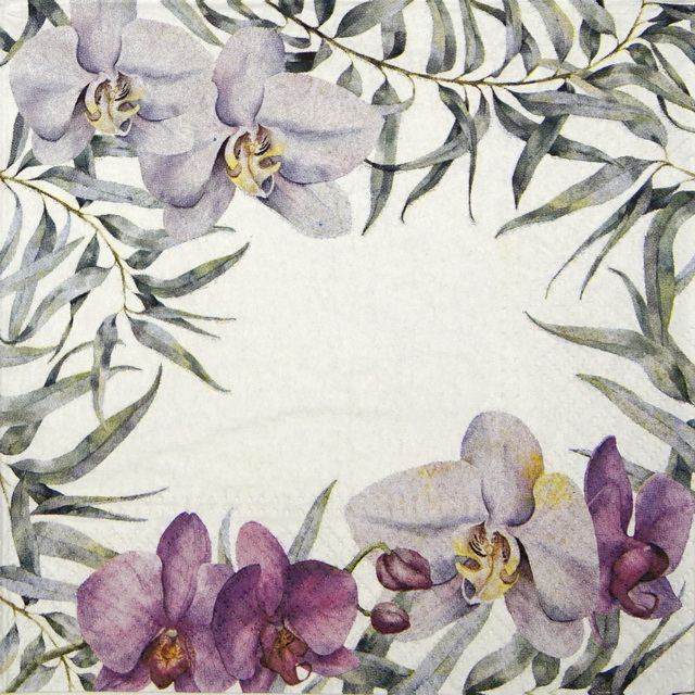 Paper Napkin - Elegant Orchid