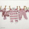 Cocktail Napkin - Baby Girl Clothes Rose