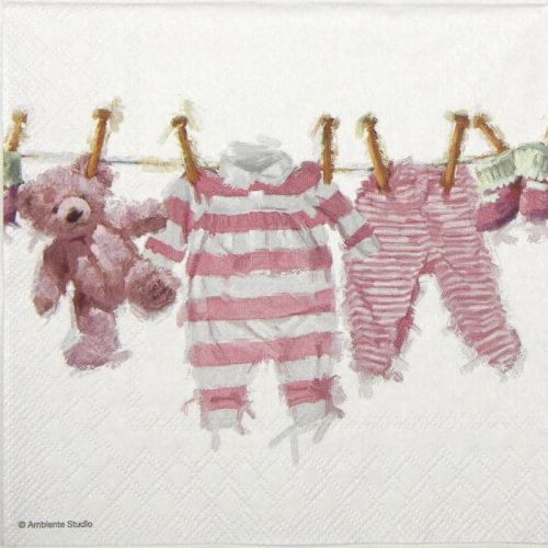 Cocktail Napkins (20) - Baby Girl Clothes Rose