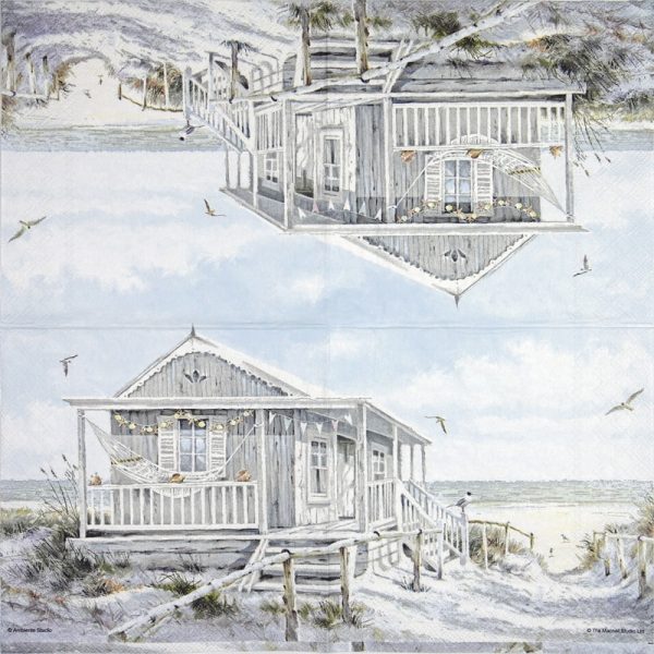 Cocktail Napkin - Beach Cabin