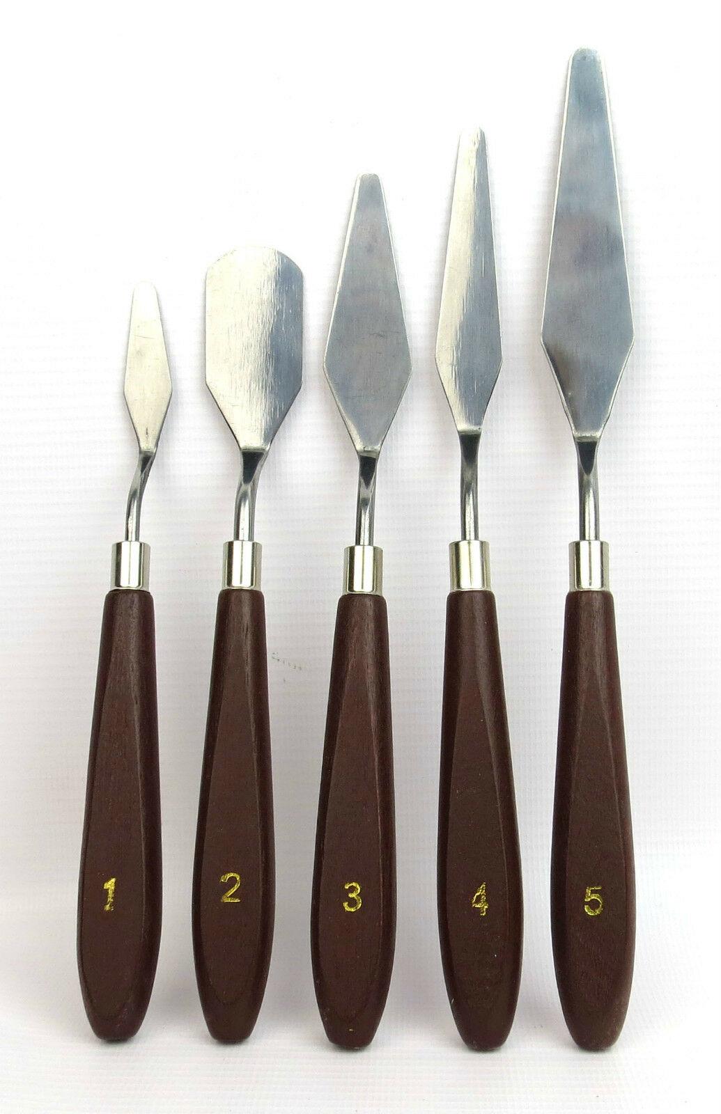 5pcs Professional Steel Artist Oil Painting Palette Knife Spatula For Art  Paint - Napkin Shop