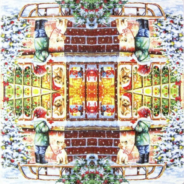 Lunch Napkins (20) - Christmas Wishing - Image 2