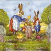 Paper Napkin - Family Hare