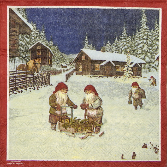 Lunch Napkins (20) - Dwarf in the Snow