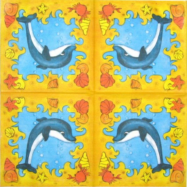 Paper Napkin - Dolphin