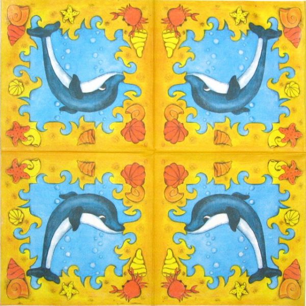 Paper Napkin - Dolphin - Image 2
